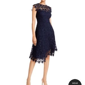 Eliza J Asymmetrical Lace Dress Size 4